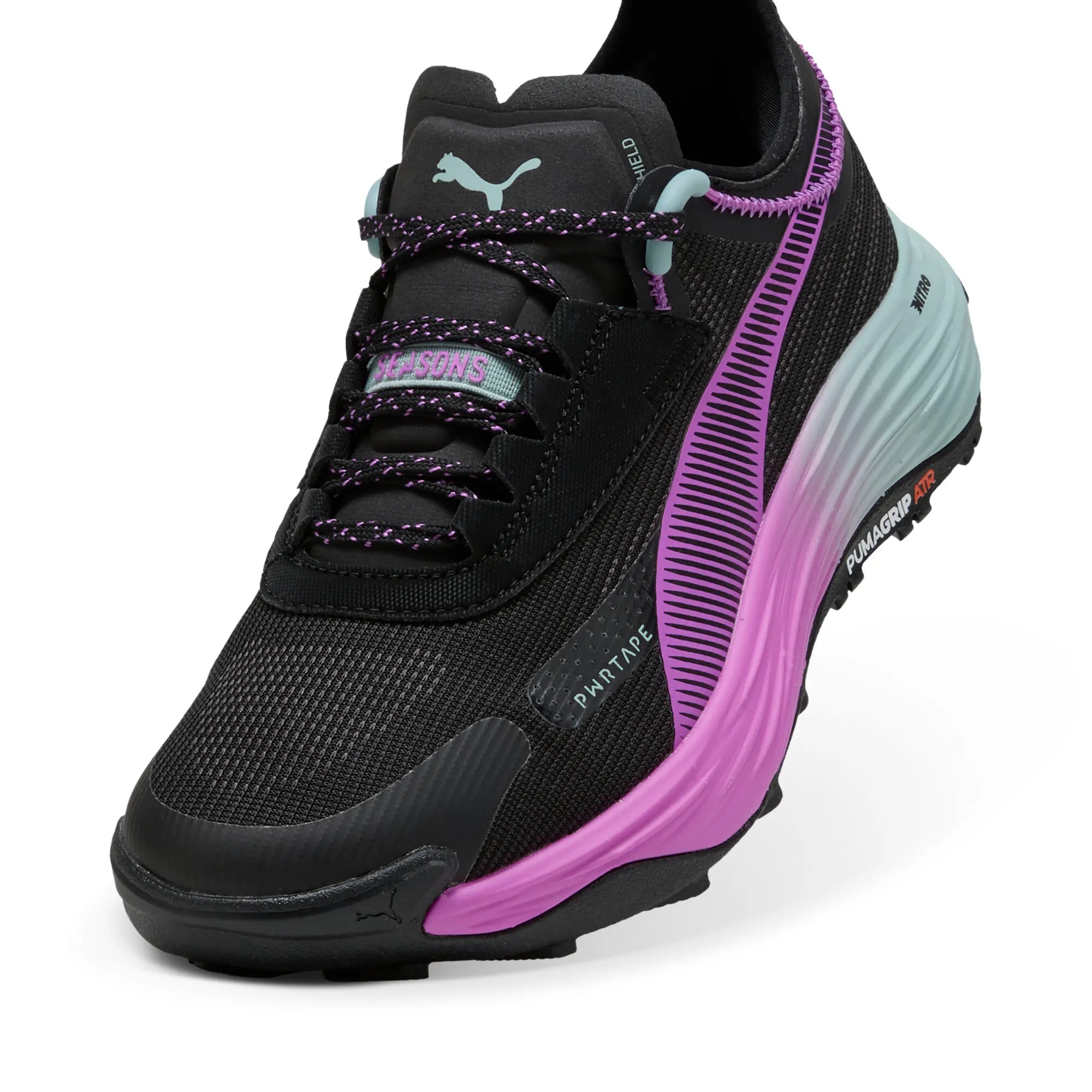 Puma Voyage NITRO 3 Tech Black Pure Magenta-Modern Mint