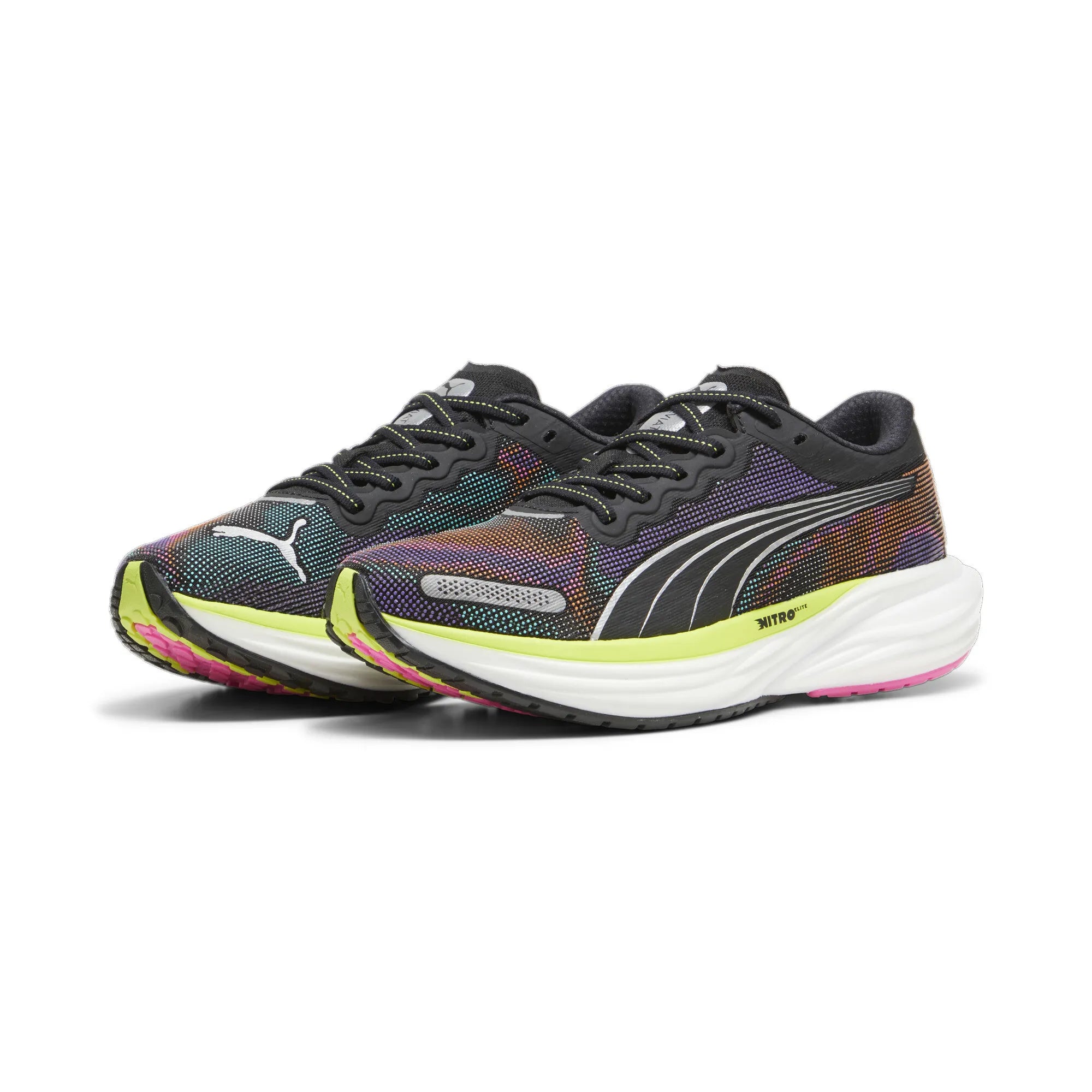 Puma Deviate NITRO 2 Psychedelic Rush Black-Lime Pow-Poison Pink