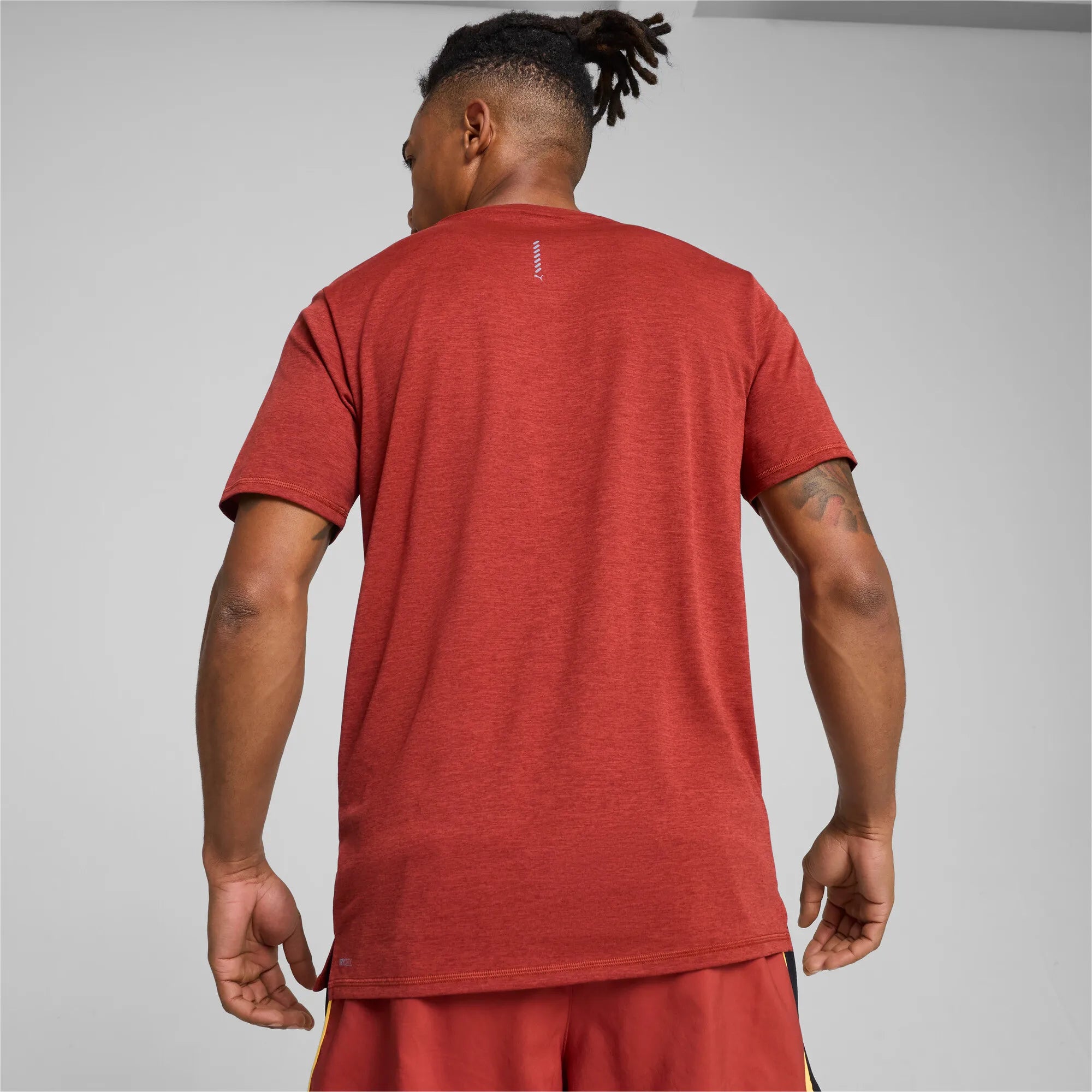 Puma Run Favorite Heather SS M Mars Red