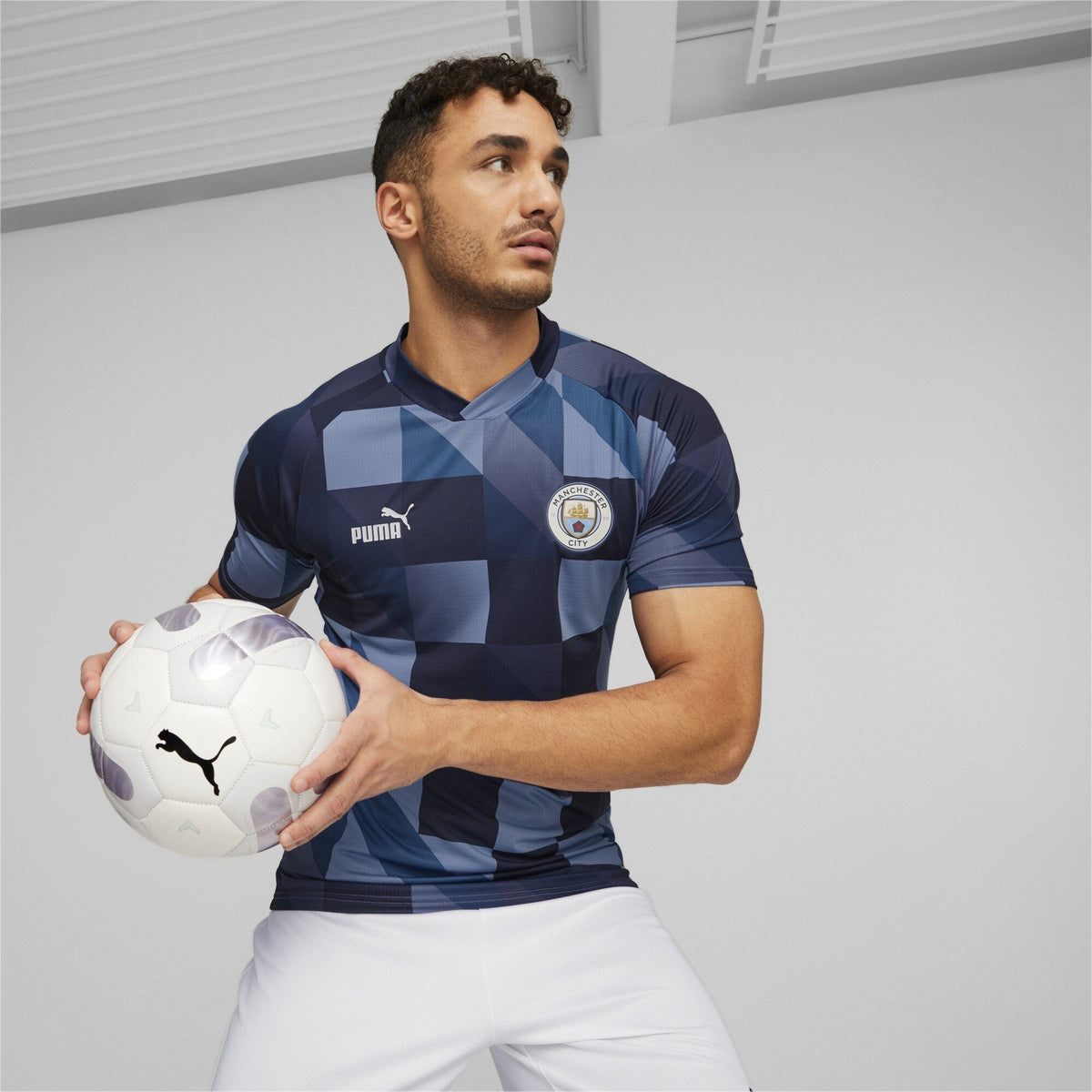 Puma Manchester City Prematch Jersey Lake Blue