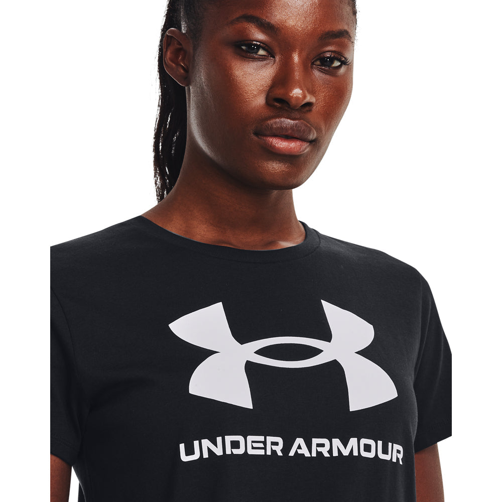 Under Armour Rival Logo Short Sleeve Black