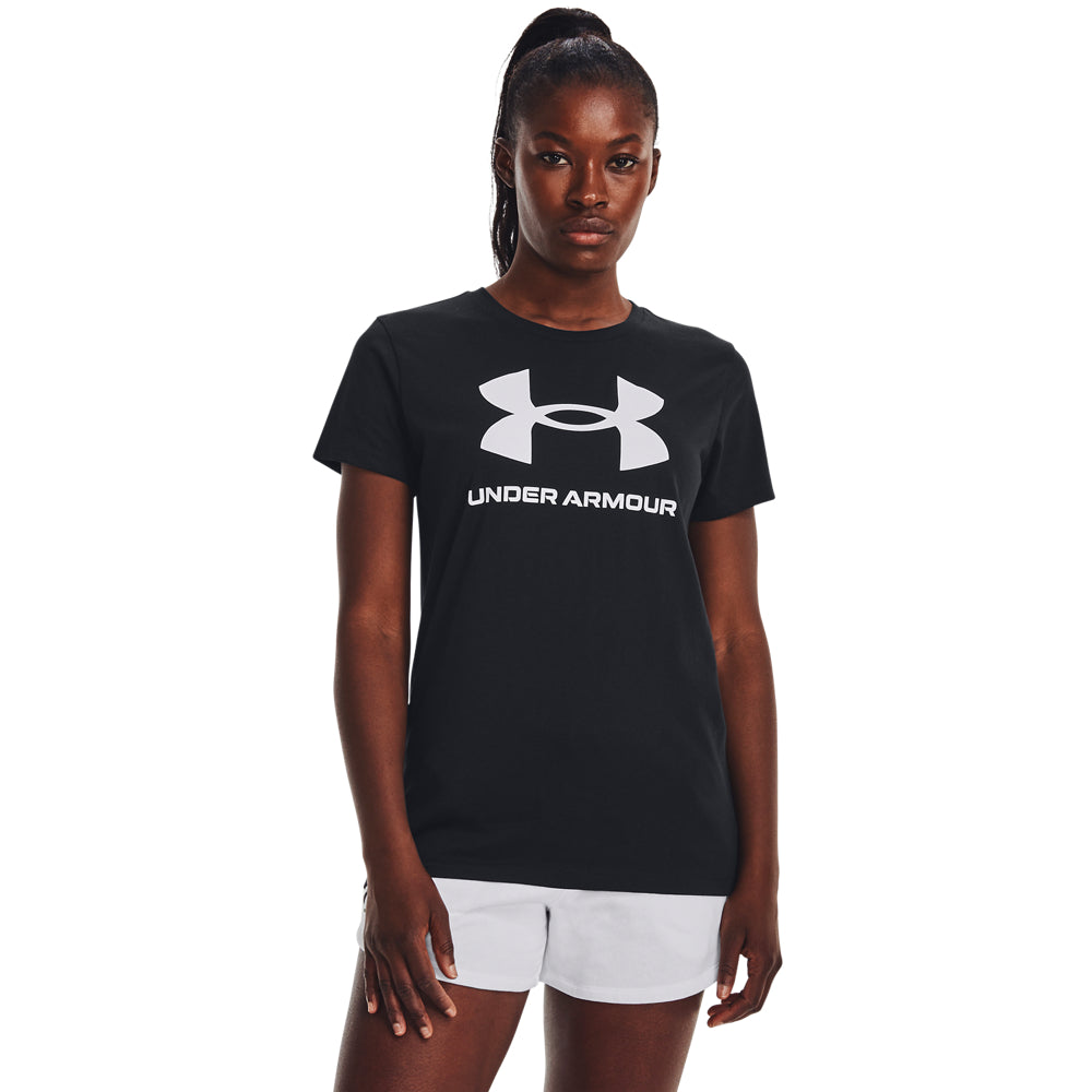 Under Armour Rival Logo Short Sleeve Black