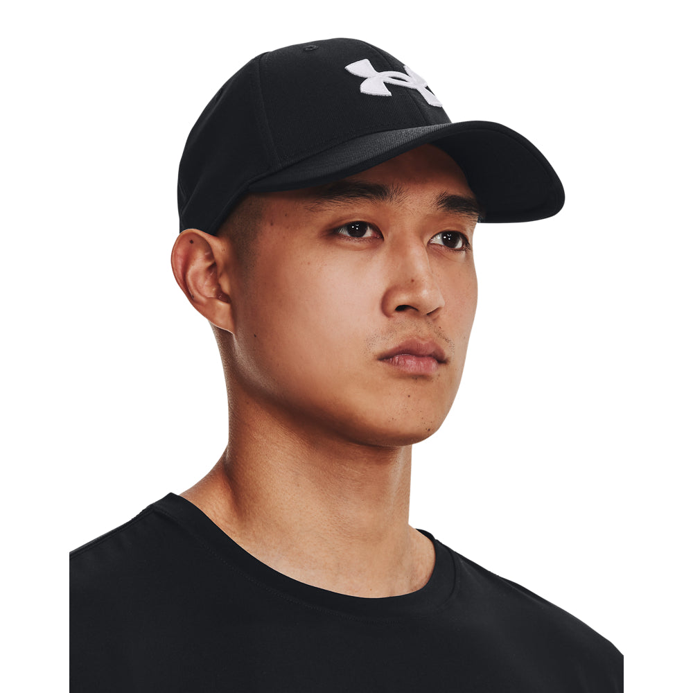 Under Armour Blitzing Cap Black White logo