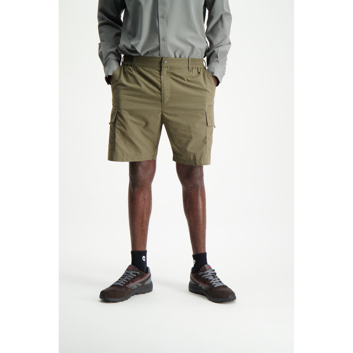 Durable Quick-Dry Men&#39;s Utility Cargo Shorts with Stash Pockets