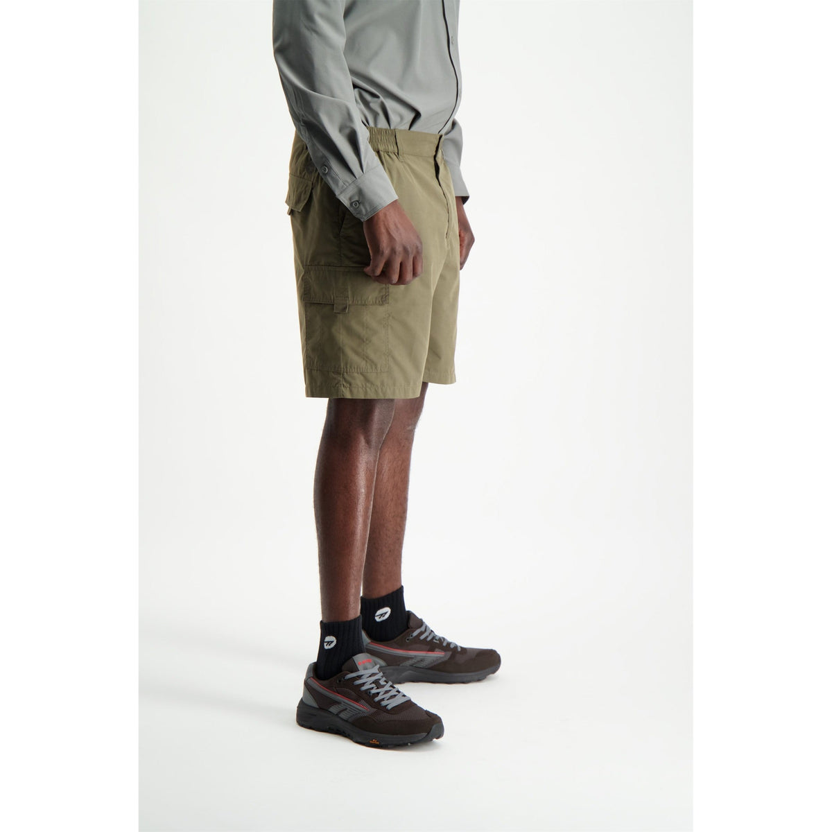 Durable Quick-Dry Men&#39;s Utility Cargo Shorts with Stash Pockets